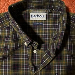 Men’s Tailored BARBOUR Kyeloch Tartan Dress Shirt - LIKE NEW SIZE MEDIUM